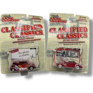 x2 Vintage 1999 Racing Champions Classified Classics die-cast collectible cars,